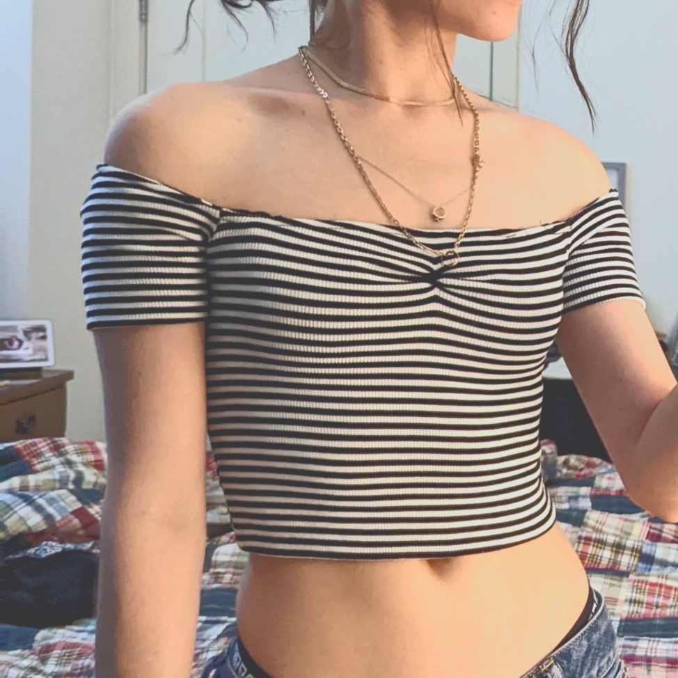 Pull&Bear Strapless Double Layer Top
